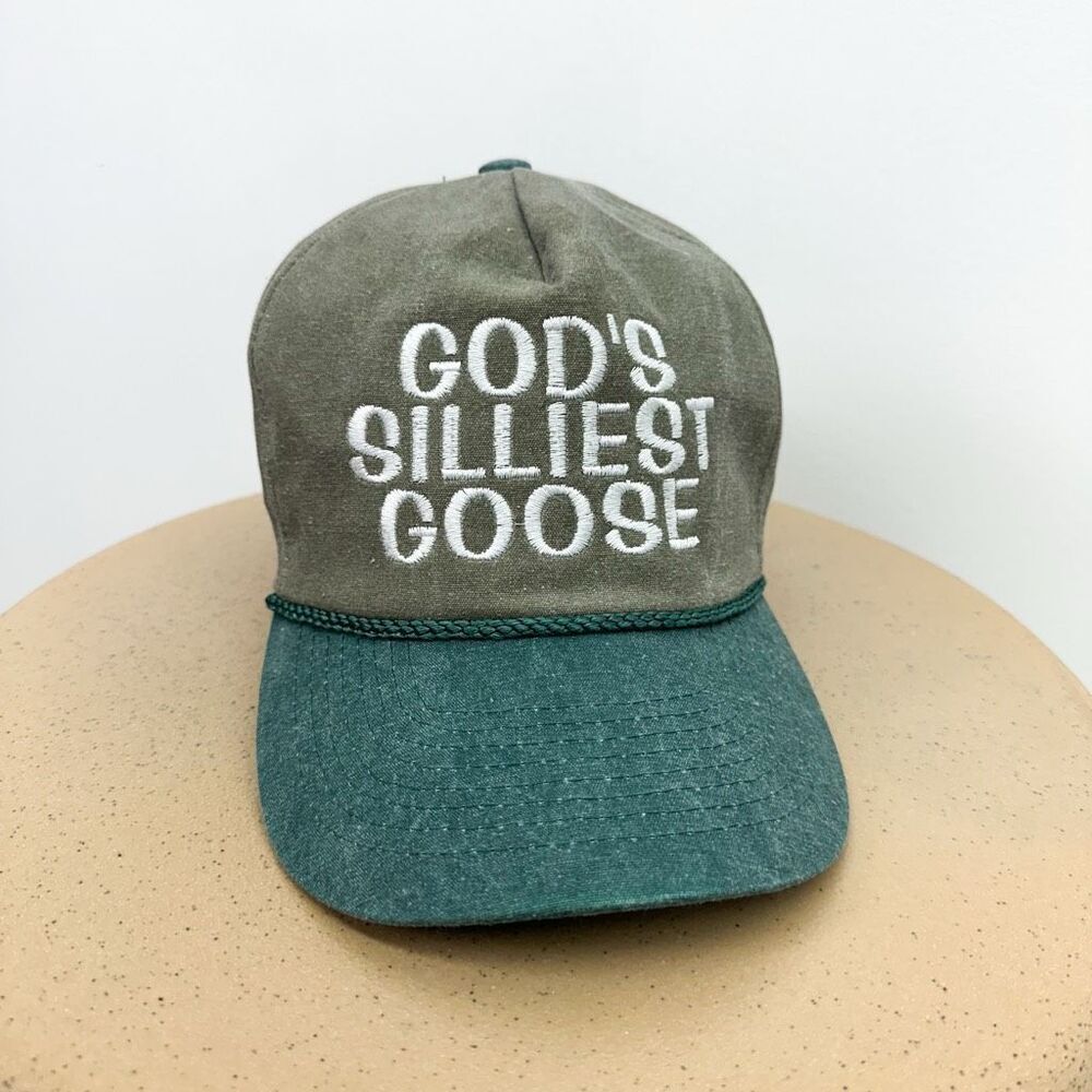 TikTok Trending Cobra Embroidered “God’s Silliest Goose” Tall Crown Vintage Insp